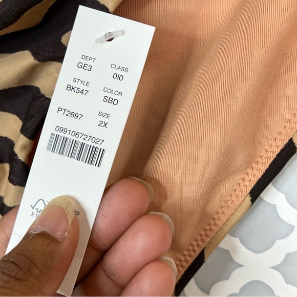 NWT J. Crew Curved Waist Cheeky Bikini Bottom in Zebra Stripe - Picture 9 of 9